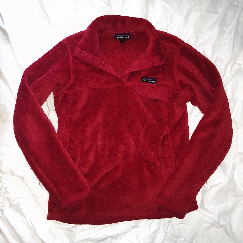 Patagonia Red Fleece Pullover